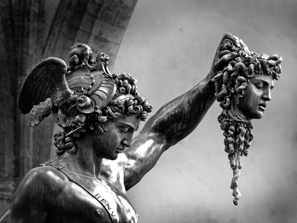 Cellini, Perseo, particolare