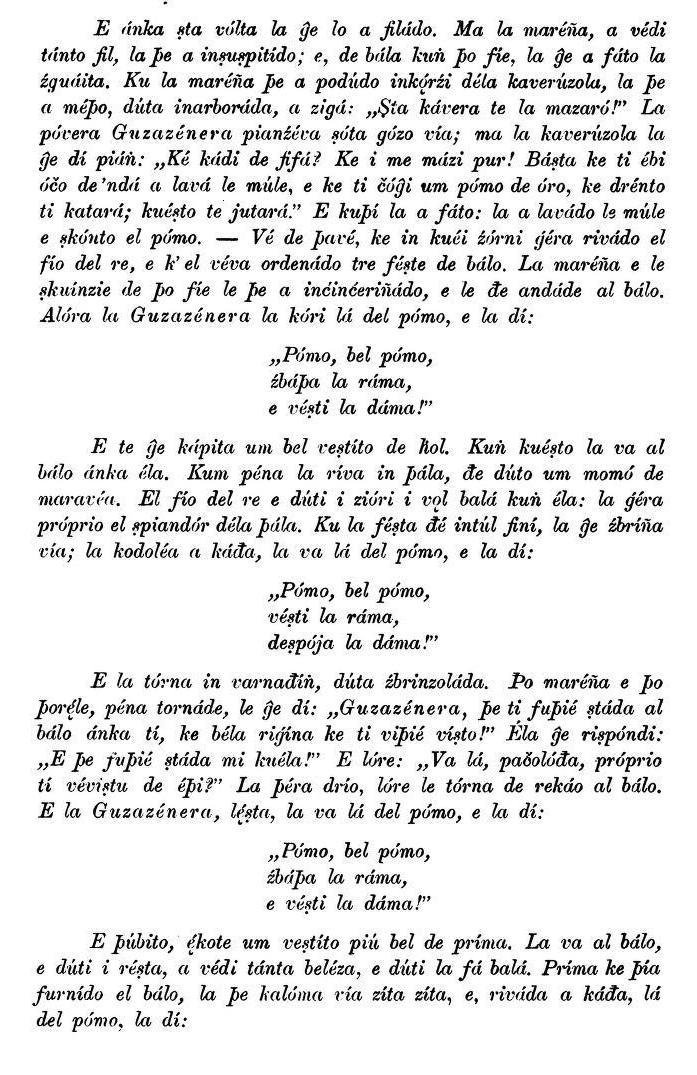 Friuli, Ladino-Istriano, La Kuzanc&egrave;nera, p. 180