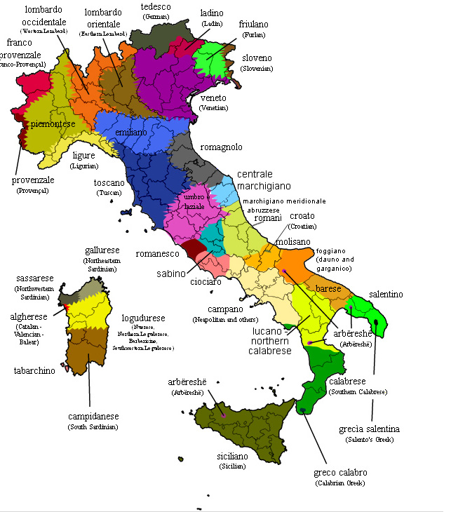 Italia
                dialettale