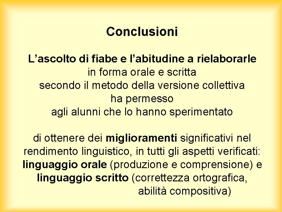 conclusioni